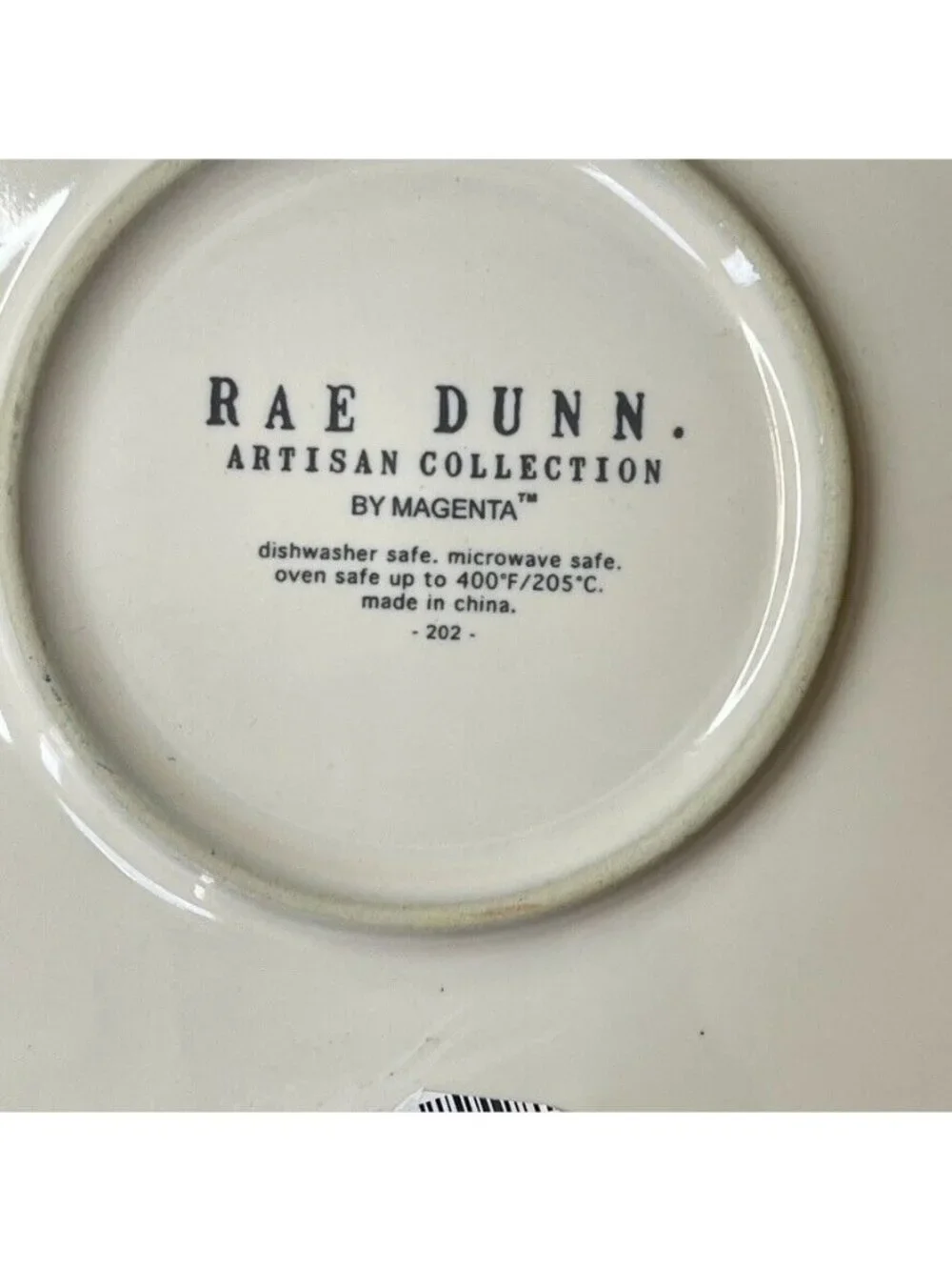 Rae Dunn Artisan Collection White Pumpkin Pie Plate